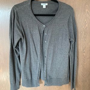 Gray cardigan